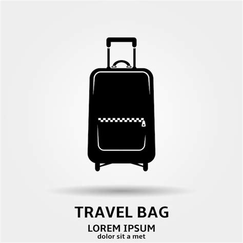 custom logo travel bag|premium vector bag logo.